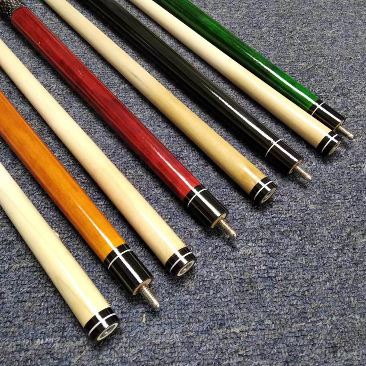 Wholesale 1/2-pc Chinese maple wood billiard pool cue stick