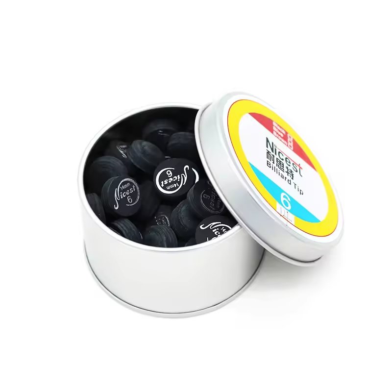 Custom Logo High Quality Multi Layer Rainbow Color Billiard Cue Tips 14MM For Sale