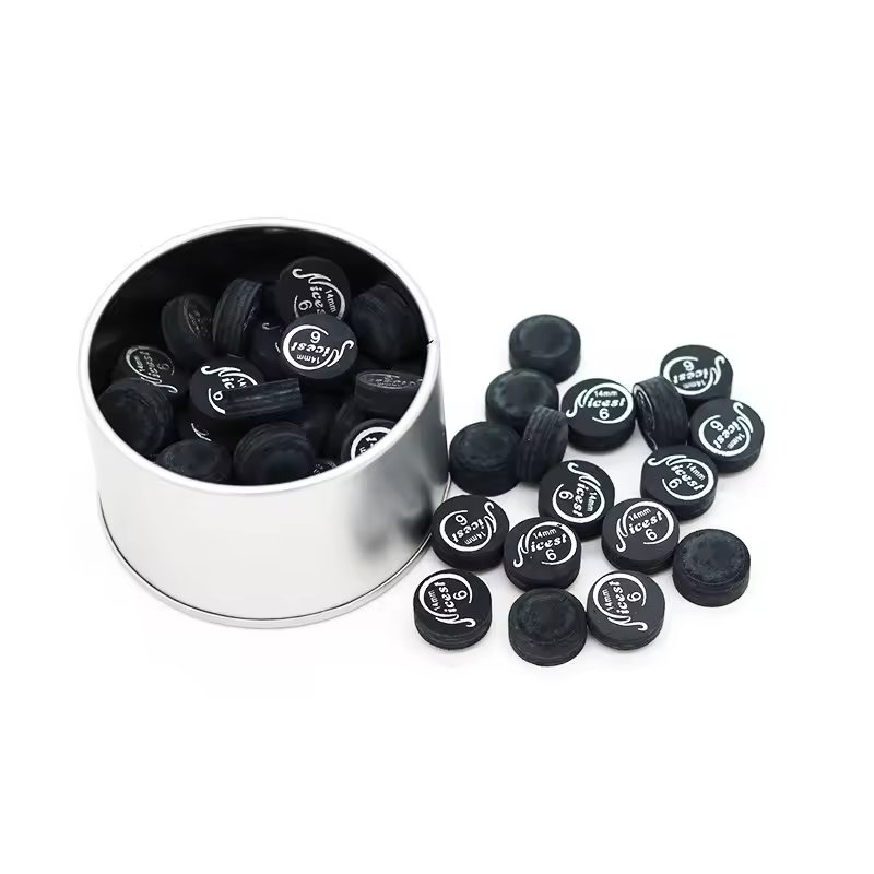 Custom Logo High Quality Multi Layer Rainbow Color Billiard Cue Tips 14MM For Sale
