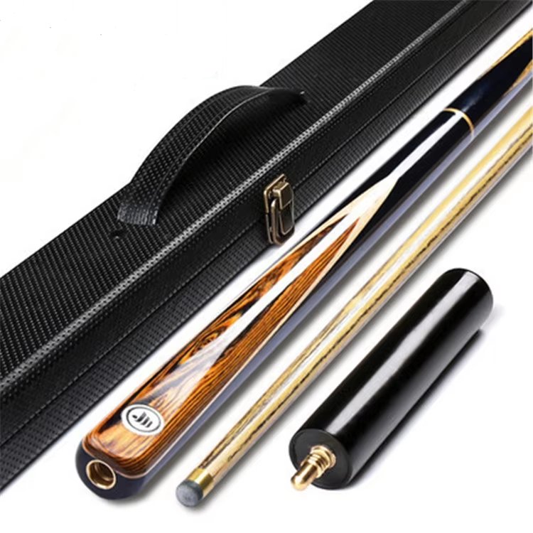 TQG-39 Handmade 11mm Snooker Cue Stick Maple and Rosewood 3/4 Jointed Ash Wood Butt Sleeve with 10mm Tip for Pool Omin