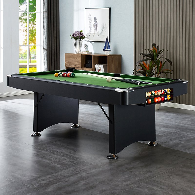 7FT 84" folding pool table indoor billiard table for snooker game no need assembly in Green color TP-8410