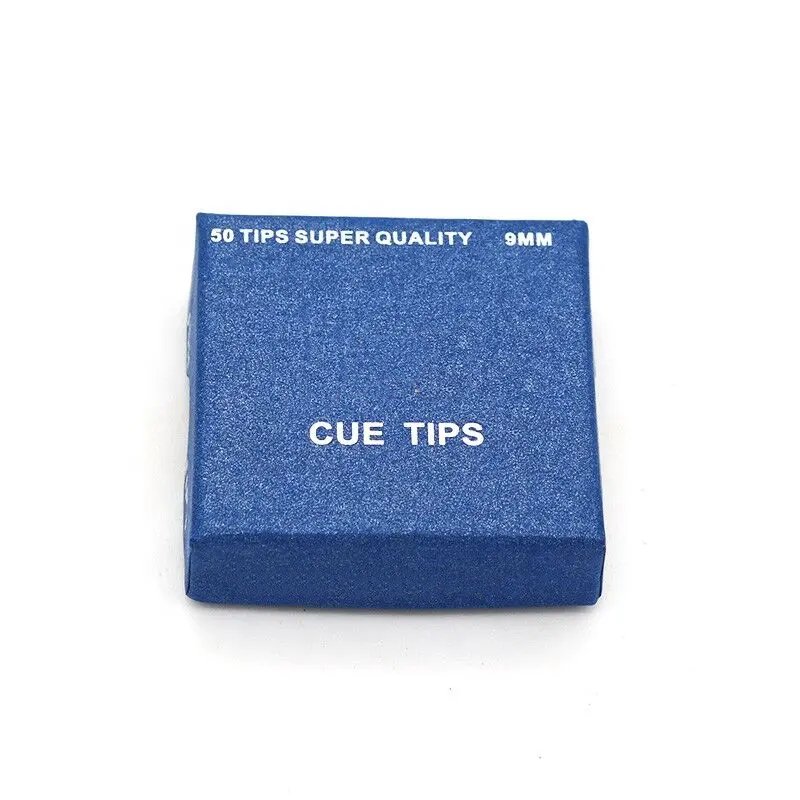 Popular Snooker Pool Cues Stick Tips 9mm 50piece/Box Profession Accessory