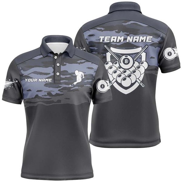 Custom Snooker Cue Shirt Polo Billiard Jersey High Quality Cue Club Shirt Custom Mens Shirts Sublimation