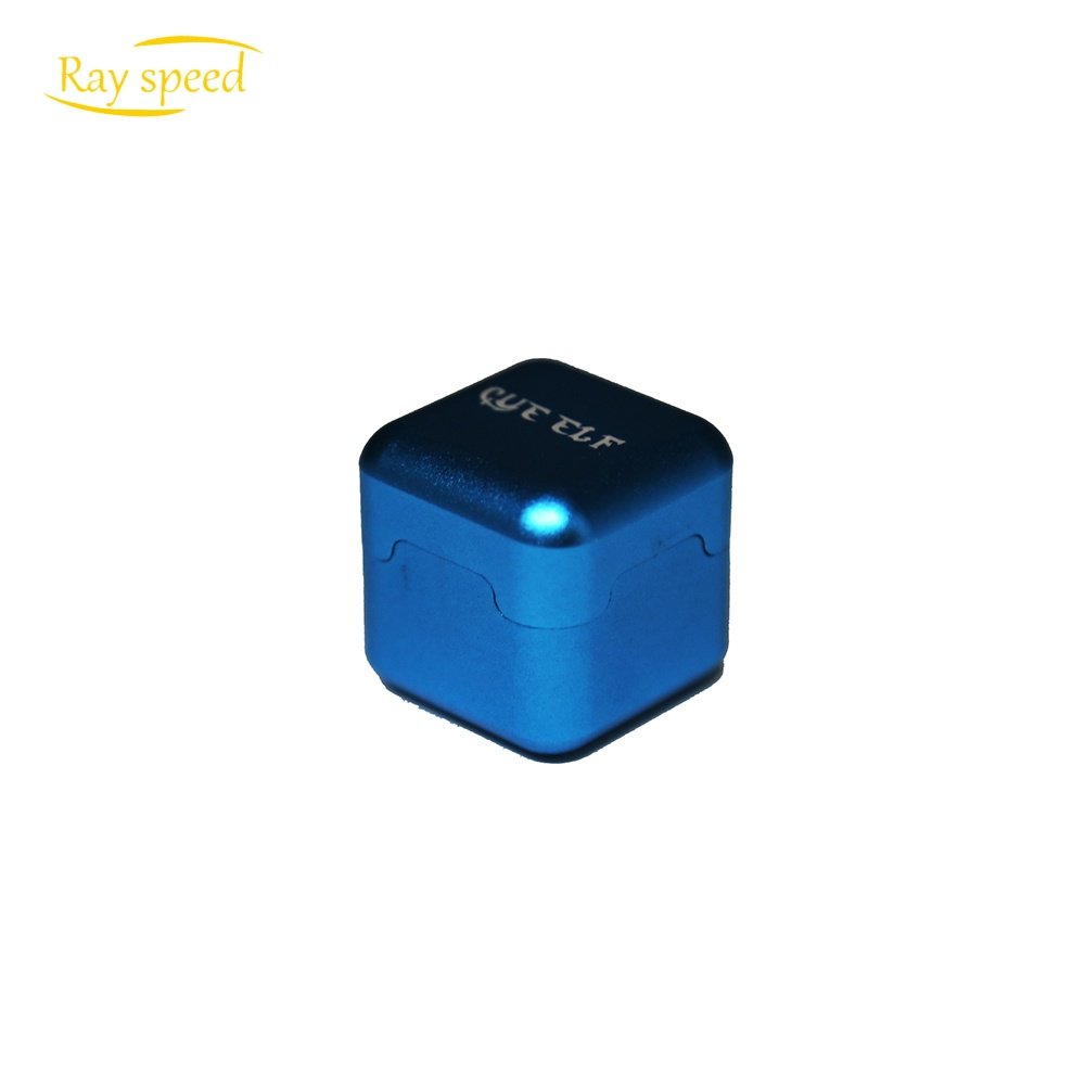 Rayspeed Aluminum Portable Mini Cue Tip Blue Chalk Holder Billiard Pool Chalks Carrier Case for Billiard Cue Billiard Accessory