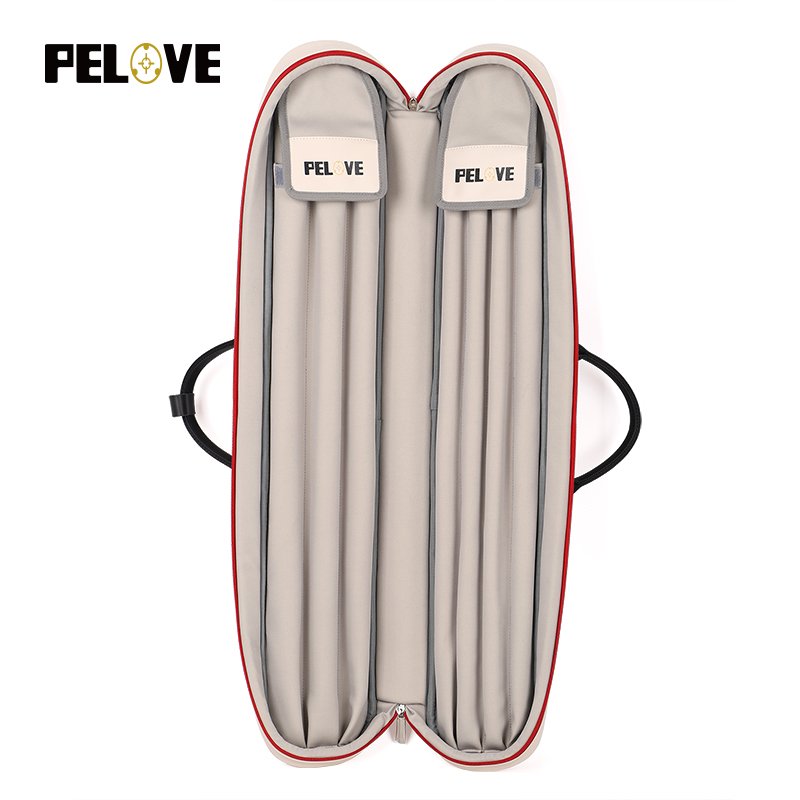 Professional application 1/2 billiard cue can be customized pu leather 7-hole soft billiard cue case billiard cue bag