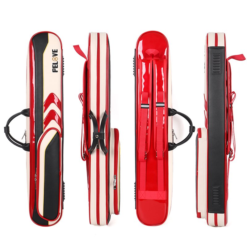 Professional application 1/2 billiard cue can be customized pu leather 7-hole soft billiard cue case billiard cue bag