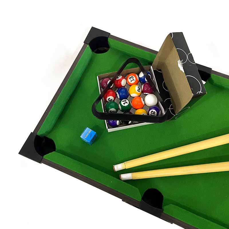 Kids Mini Wooden Snooker Table Toy Indoor and Outdoor Game Set Wooden Pool Table Billiards Toy