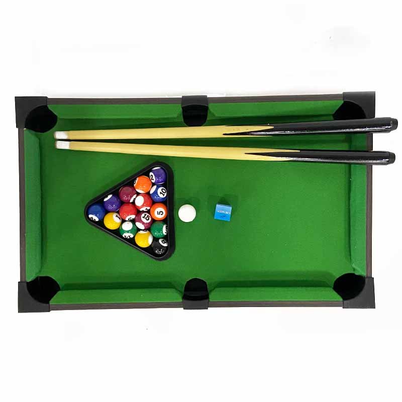 Kids Mini Wooden Snooker Table Toy Indoor and Outdoor Game Set Wooden Pool Table Billiards Toy