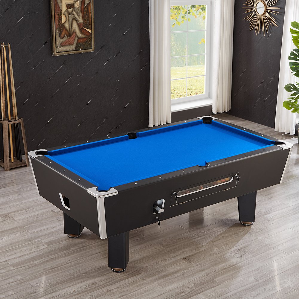 In Stock Bar Sports Entertainment Commercial 8ft Billiard Table Game Coin Operated Token Snooker Pool Table