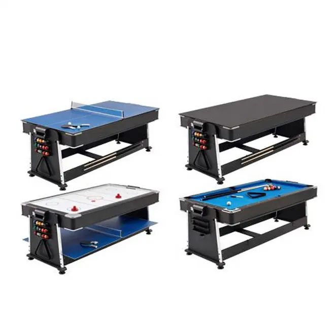 Hot-selling 7ft billiard table air hockey ping-pong functions 4 in 1 multi game table Snooker Pool table
