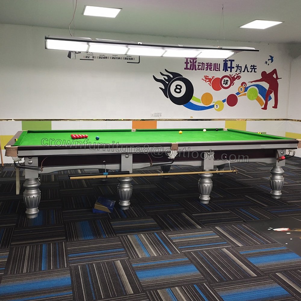 Factory direct selling Professional hot sales customized standard solid wood full size star snooker table 12ft in china