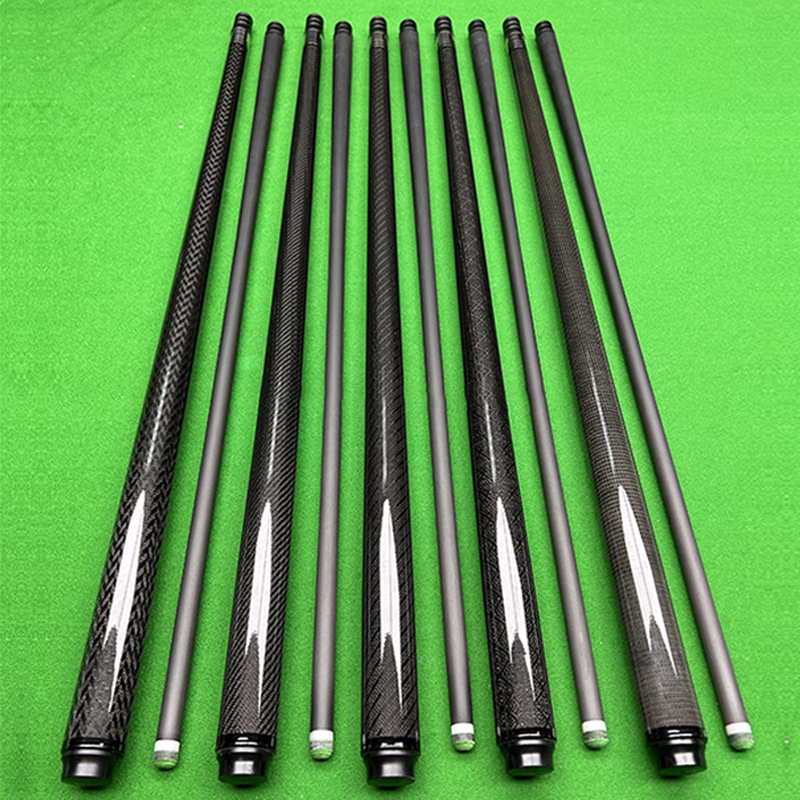 Oem Custom Color Size Carbon Fiber Billiard Cues For Entertainment Snooker Billiards Tournaments Fast Return