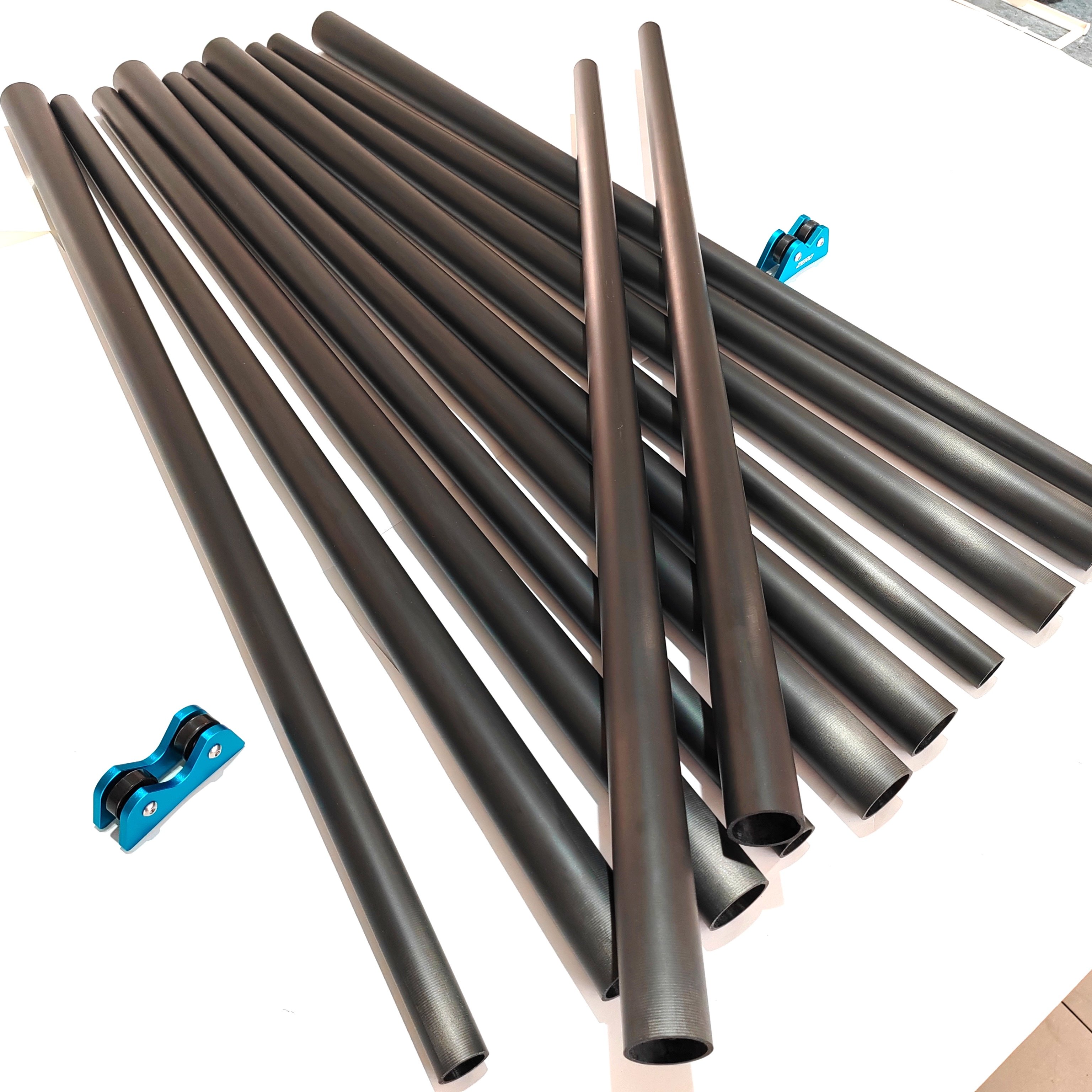 Low deflection Carbon Fiber Billiards pool cue shafts butt tube carbon snooker shaft butt tube