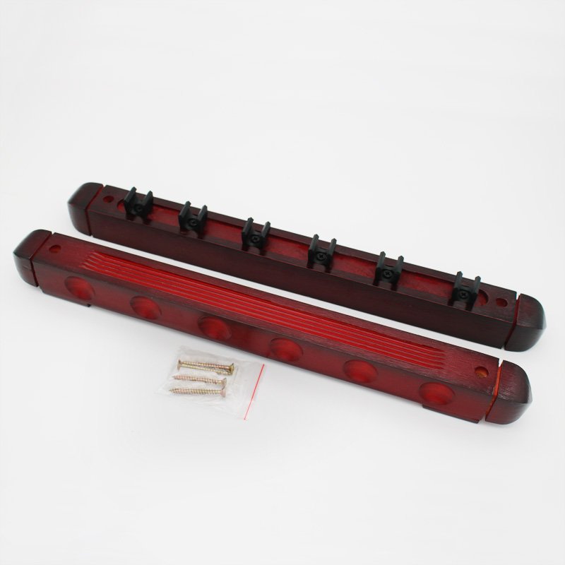 Hot Selling Hanging Wall Rome Rack 6 Holes Snooker & Billiard Cue Sticks Holder