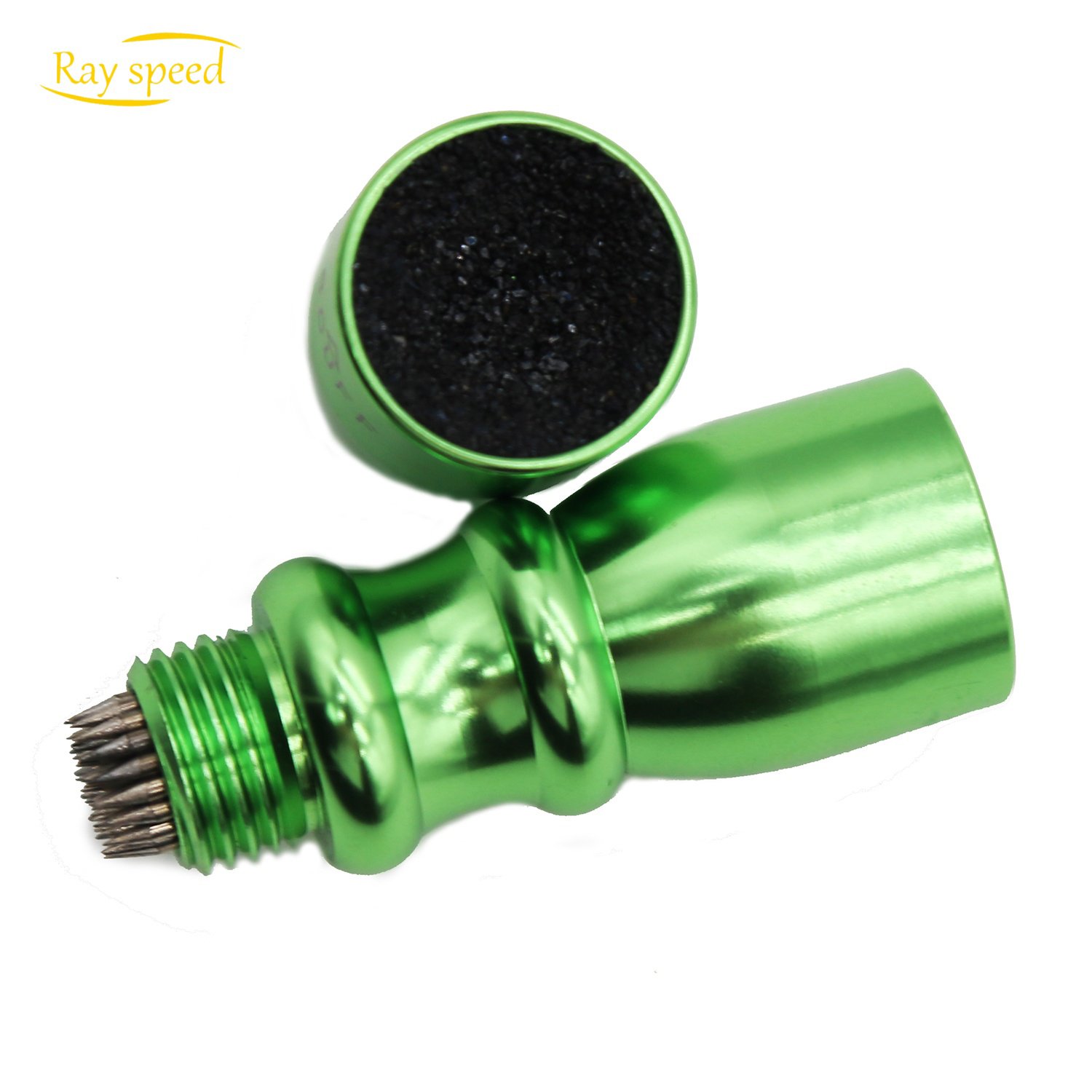Rayspeed 3-in-1 Snooker Pool Cue Tips Tool Cue Tip Stick Shaper Billiard Pool Cue Accessories Tool Scuffer/Aerator Green