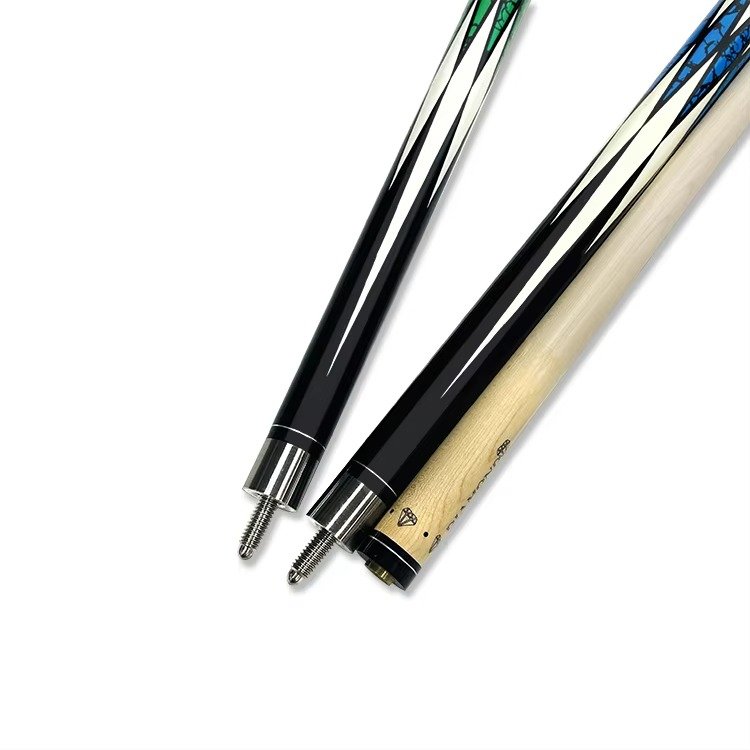 Handmade 1/2 Stainless Steel Joint Snooker Cue Stick 13mm Tip Size Maple Wood Butt Custom Pool Cue Manufacturer