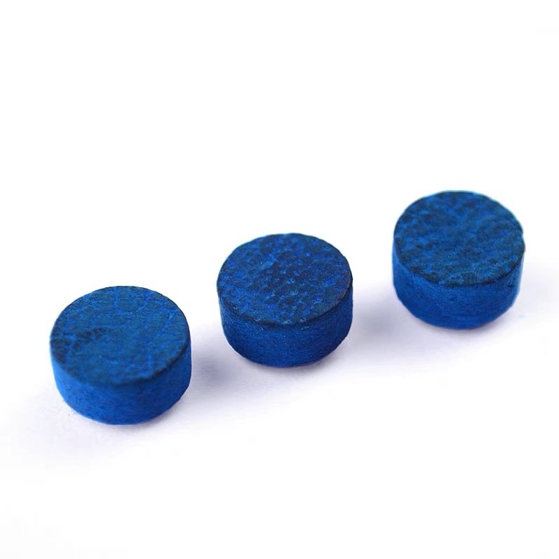 Imported BRUNSWICK Blue Diamond 50pcs/box 10mm 11mm 13mm M Leather Cue Tip Snooker Pool Tip Black 8leather Tip