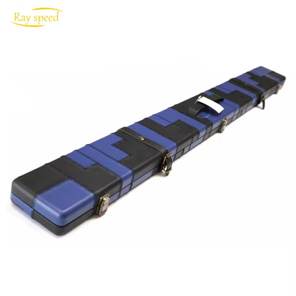 Rayspeed Leather Pool Cue Case 3/4 Snooker Pool Cue Box Suitable For Snooker Billiard Eight or Nine Ball Cue Case