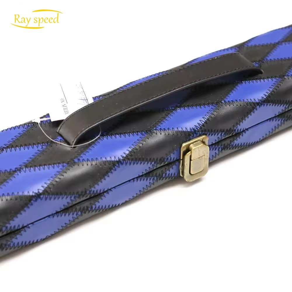 Rayspeed Leather Pool Cue Case 3/4 Snooker Pool Cue Box Suitable For Snooker Billiard Eight or Nine Ball Cue Case