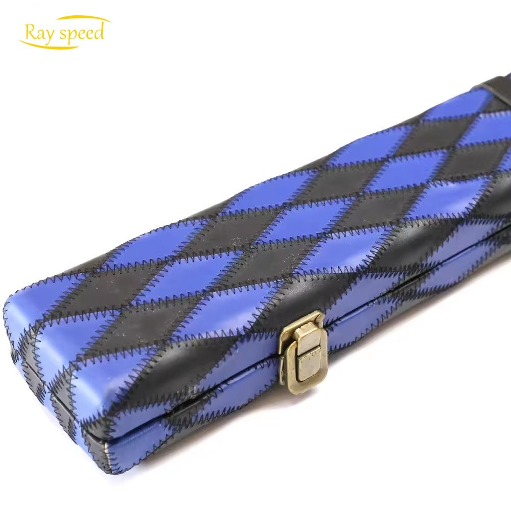 Rayspeed Leather Pool Cue Case 3/4 Snooker Pool Cue Box Suitable For Snooker Billiard Eight or Nine Ball Cue Case
