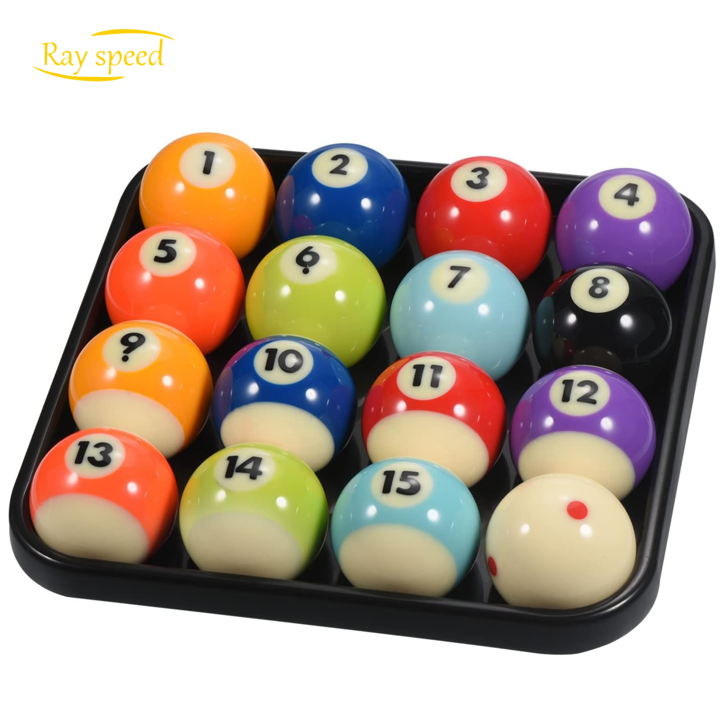 Rayspeed Red Pool Ball Tray, Billiard Ball Holder,Snooker Ball Storage Tray Tool Pool Table Accessory for 16 Balls