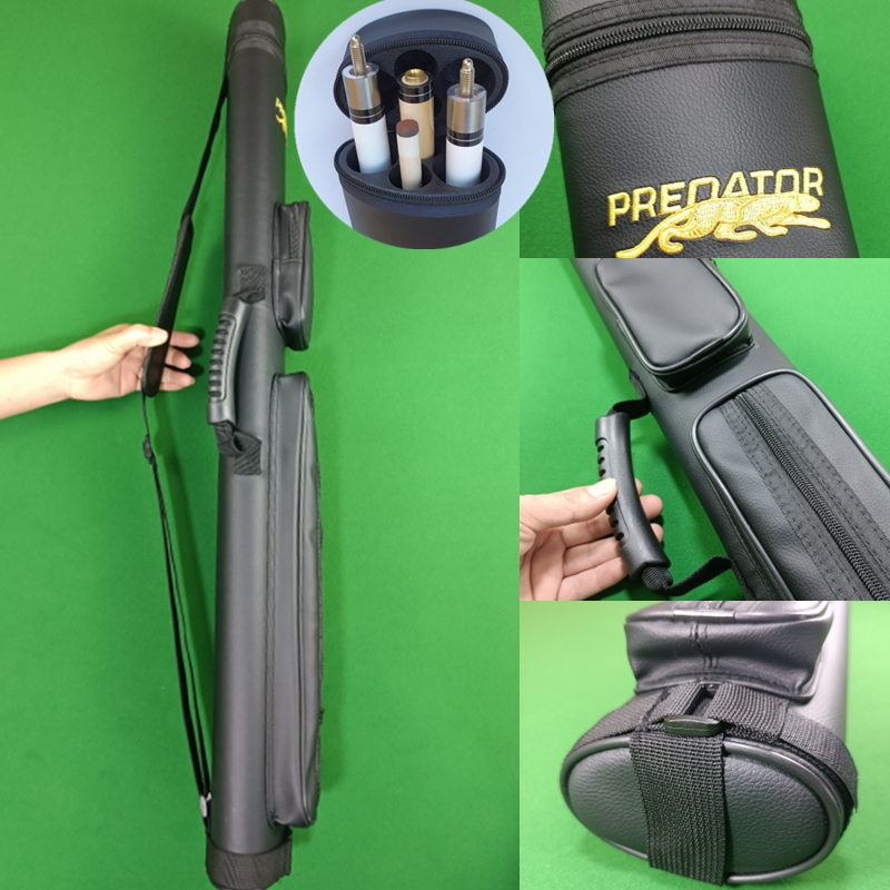 GH-02 High Grade 4-Hole American Style 1/2 Pool Cue 1pc Snooker Cue Stick with Leather Case and Box 1pc MOQ