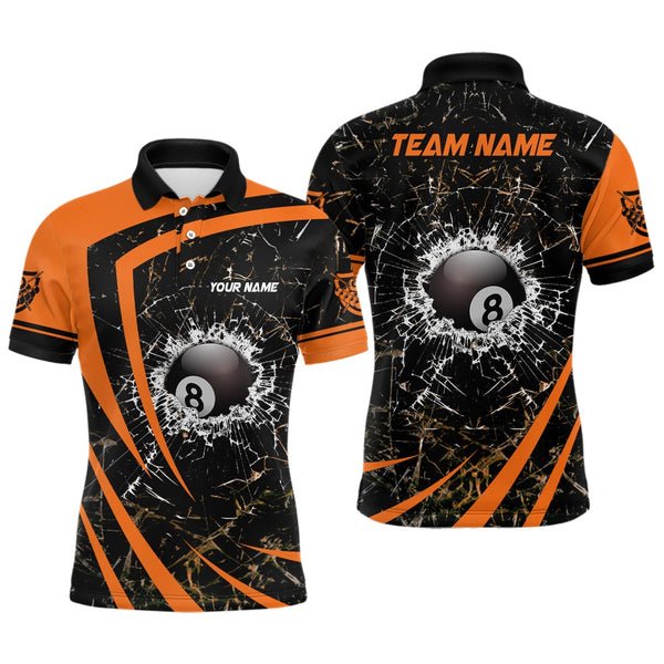 Sublimation Printing Custom Jersey Man Polo Tshirts Billiard Team Snooker Billiard Shirt
