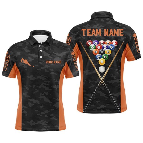 Sublimation Printing Custom Jersey Man Polo Tshirts Billiard Team Snooker Billiard Shirt