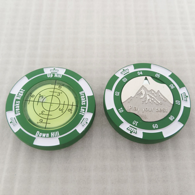 Golf Green Reader Magnetic Ball Marker Hat Clip with High Precision Green Reading Aid Golf Accessories