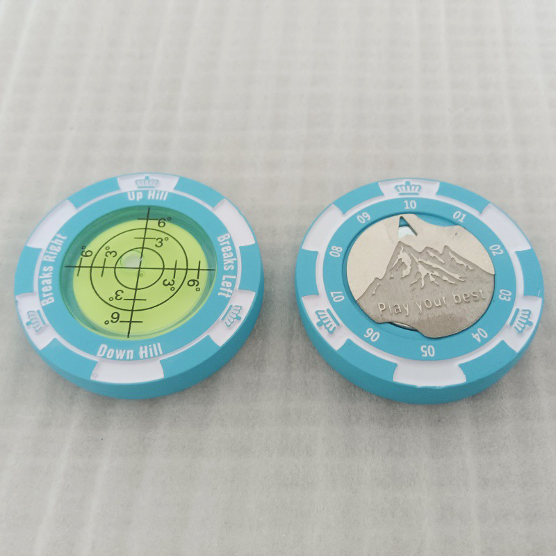 Golf Green Reader Magnetic Ball Marker Hat Clip with High Precision Green Reading Aid Golf Accessories