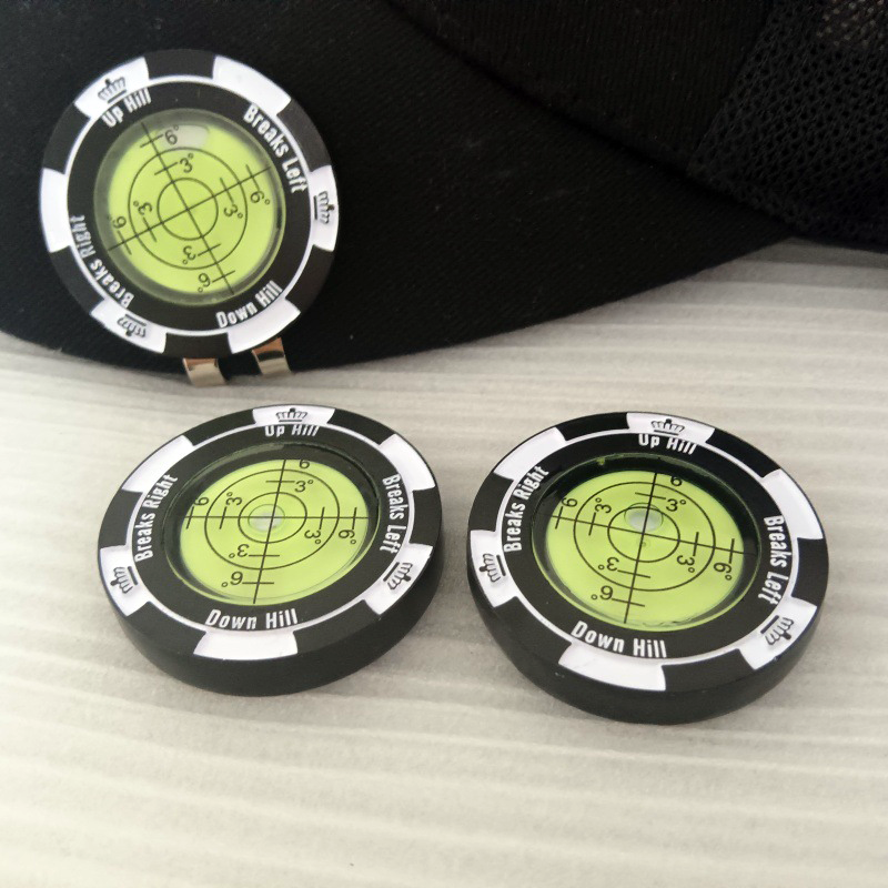 Golf Green Reader Magnetic Ball Marker Hat Clip with High Precision Green Reading Aid Golf Accessories