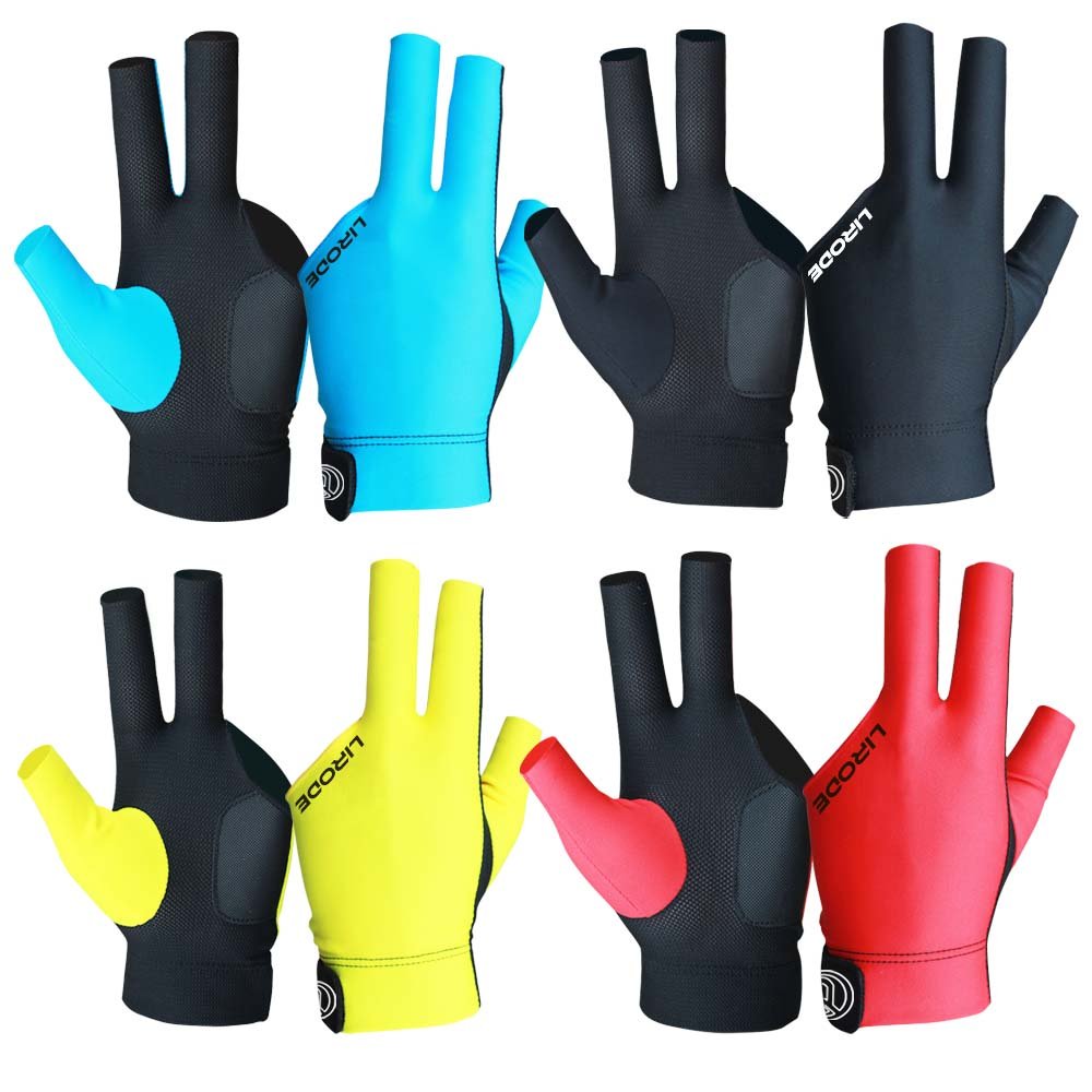 Wholesale High Quality Billiard Cue Gloves Custom Made Factory Wholesale Pool Palyer Three Finger Durable Snooker Gloves