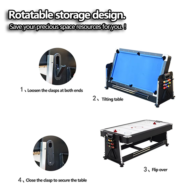 Hot Sales Cheap Tennis Air Hockey Dining Multifunction Games 4 In 1 Billiard Pool Table 7ft For Sale
