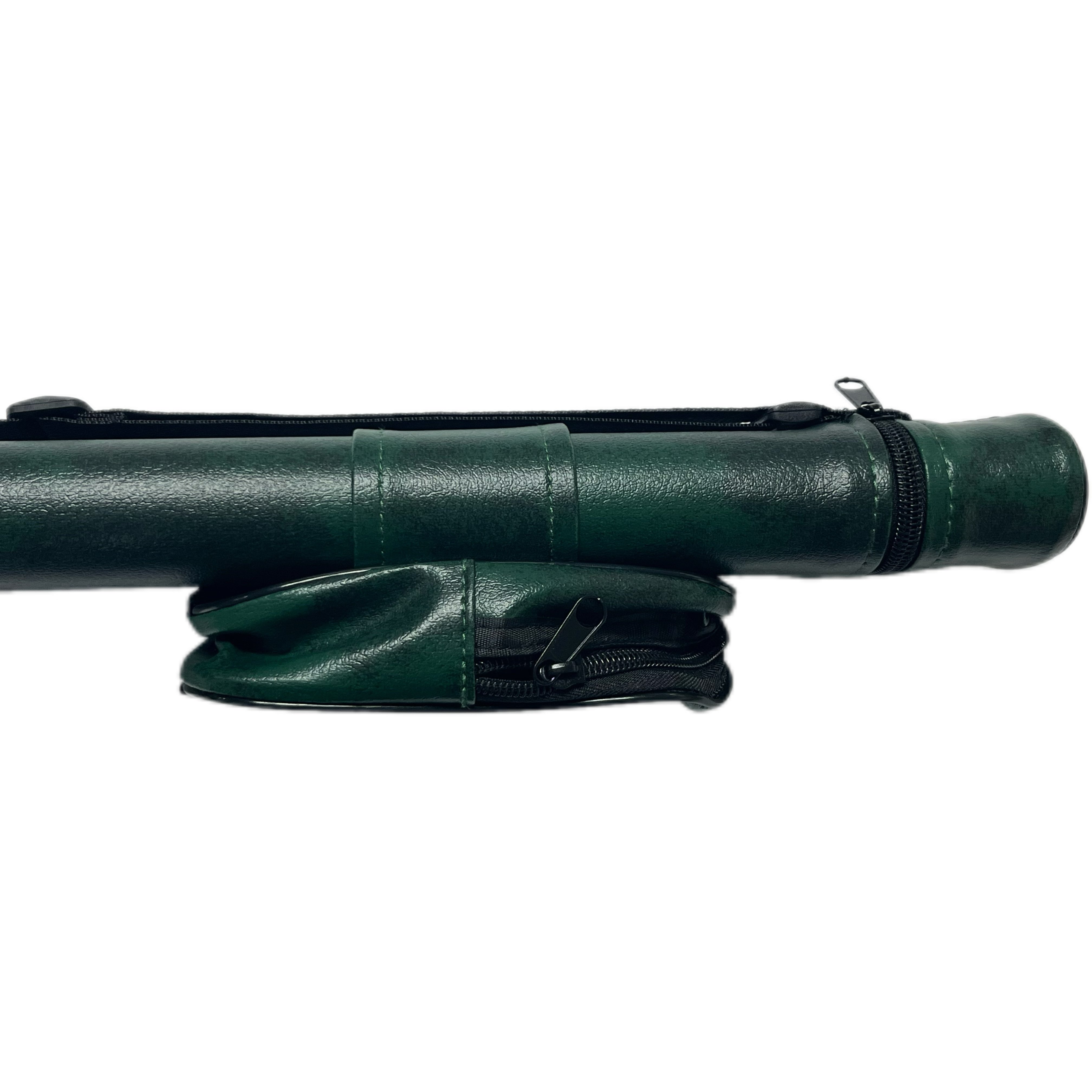 High Quality Hot sale Color Green PU Leather 1B1S Billiard Pool Cue Case/Cue Bag