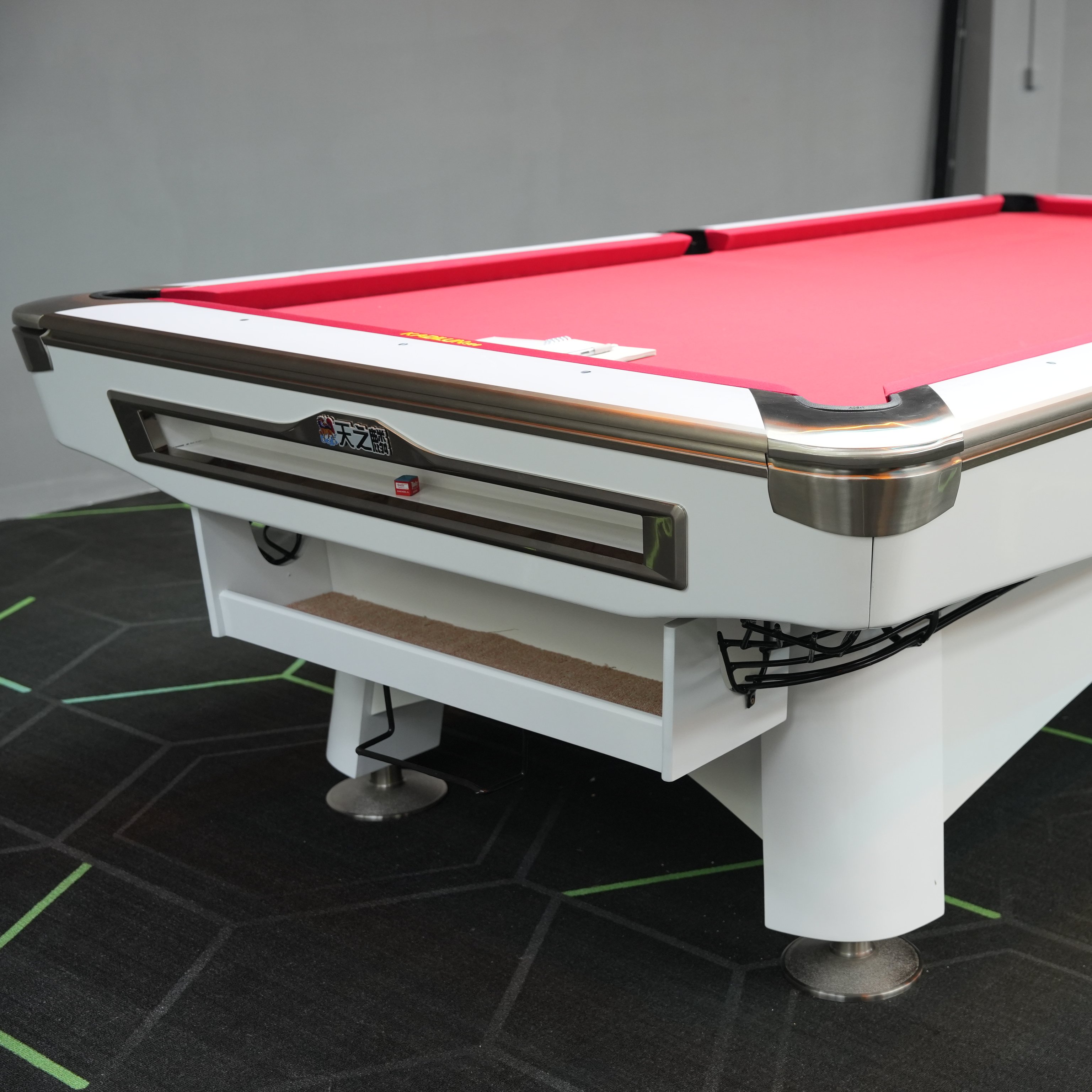 Bojue High Performance Solid Wood 9ft 8ft Pool Billiard Table Bluetone Slate Green Cloth Commercial Use Cheap Price Snooker Game