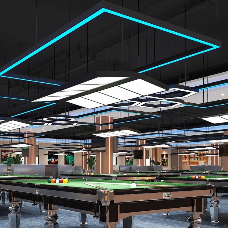 Modern Billiard Table Lights Aluminum Connectable Linear Light For Activity Room Playroom Snooker Rectangle Led Light
