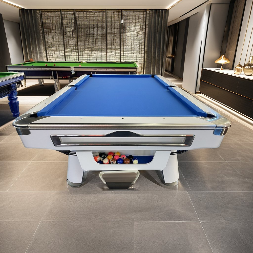 SPKI Hot Selling Customizable Size Solid Wood Cushion Bluestone Slate American style billiards pool table