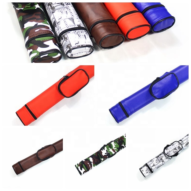 Factory Direct Sell Billiard Pool 1/2 Cue Pouch Type Oval Case Bag Snooker cue rod case