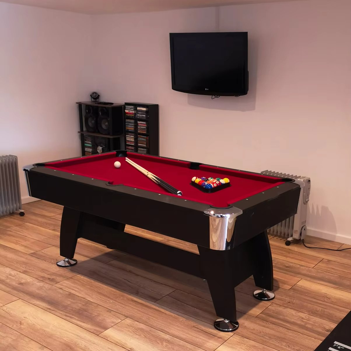 Billiard Table China Factory Direct Price Indoor Entertainment Sport 8FT Auto Ball Return America Nine-Ball Pool Billiard Table
