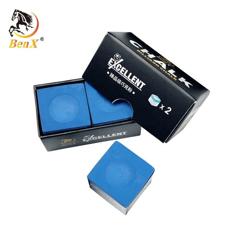 BenX Excellent Professional Chalk 2pcs/Box Blue Chalk Great Quality For Billiards