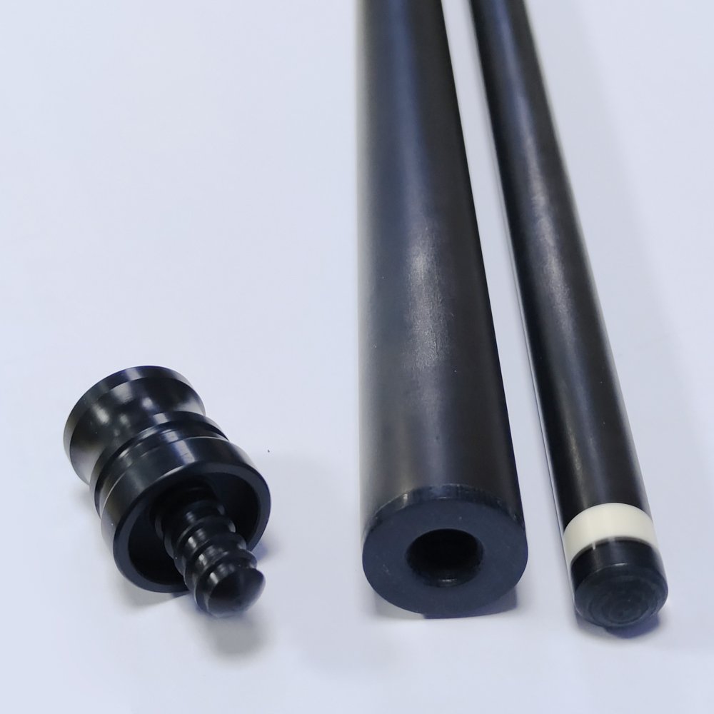 New Wholesale Price Premium Billiard 1/2 Piece Carbon Fiber Shaft Maple Wood Butt Pool Cue