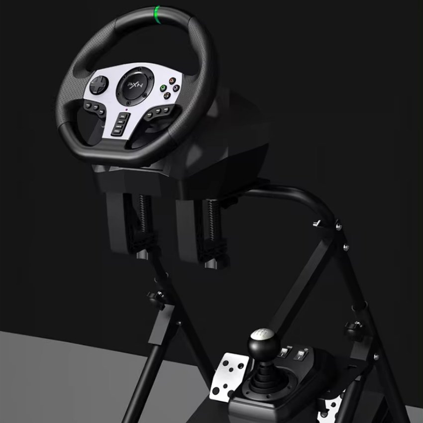 Car Racing Simulator Cockpit Driving Simulator Stand Game Accessories Adjustable Racing Steering Wheel Stand