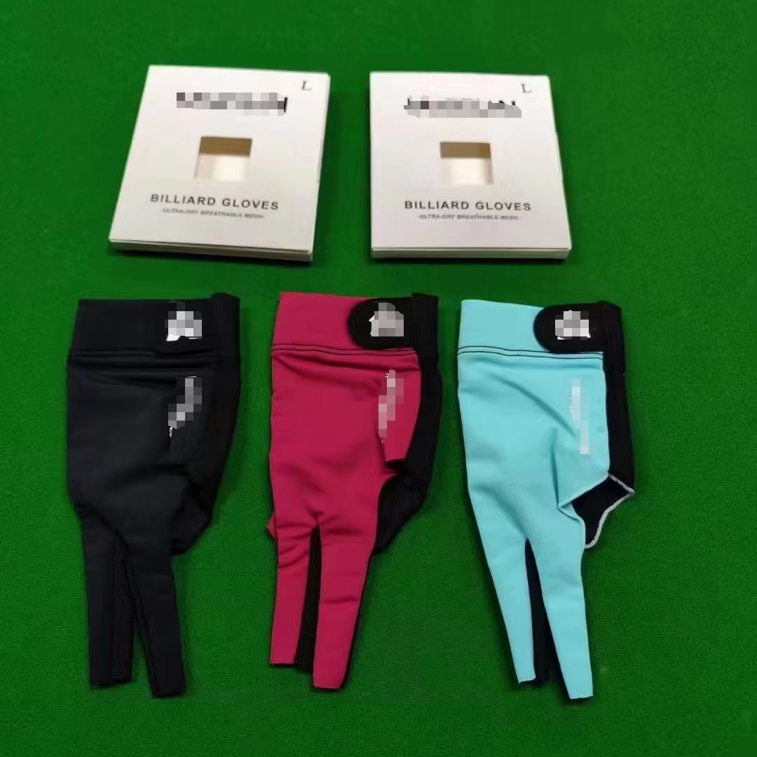 Same Quality with Predator OEM ODM custom three finger billiard snooker pool cue gloves left right handed Billiard player gloves