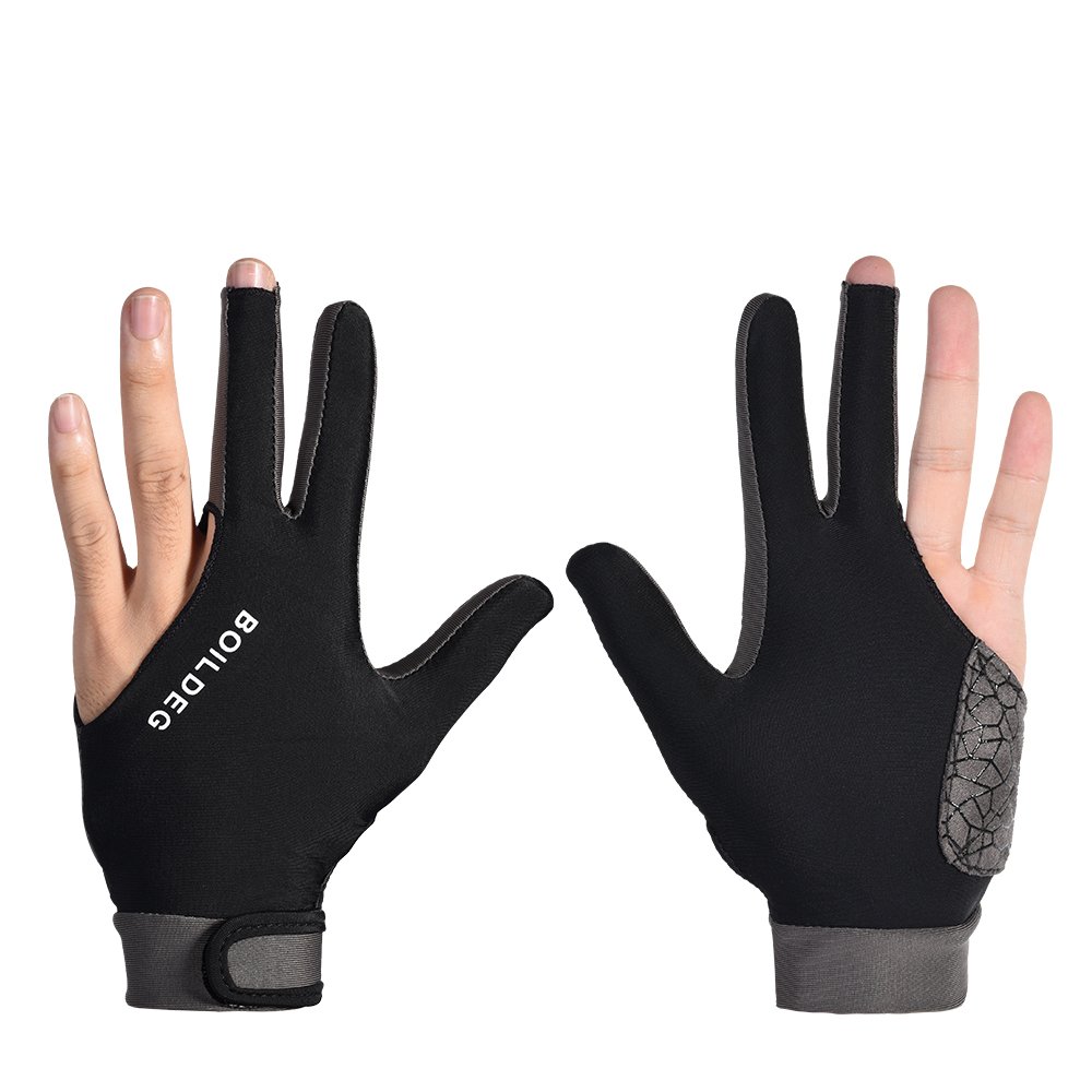 HBG 1044 fast shipping manufacturer billiards gloves breathable anti slip snooker gloves 2 pairs