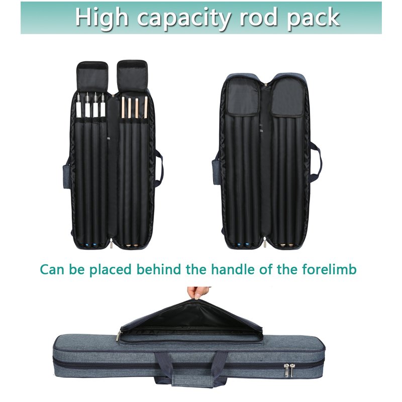 1/2 Split Canvas Cue Bag with 8 Holes 4 Butt 4 Shaft Billiard Pool Cue Case Snooker & Billiard Accessories Wholesale