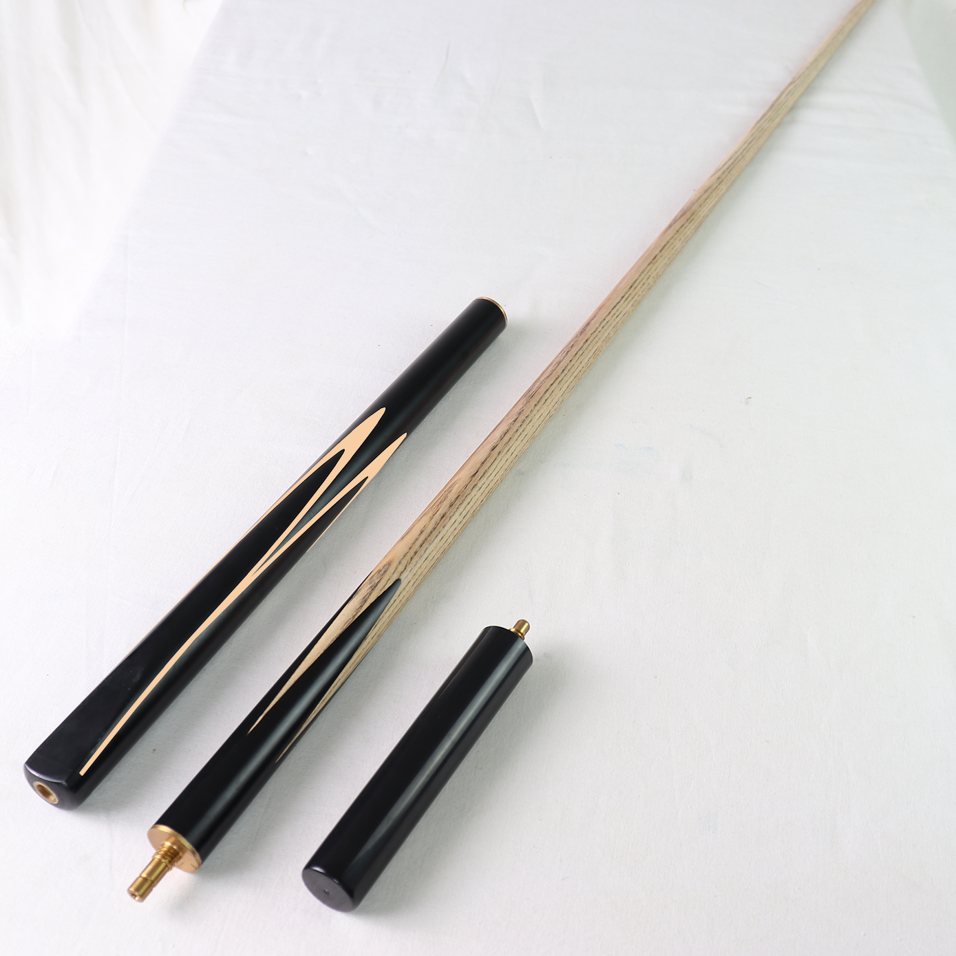 2024 New High Quality Pool Cue Stick Billiards cues 145cm 57 Inch Brass Joint White Ash Wood Snooker Cue with Extend Butt