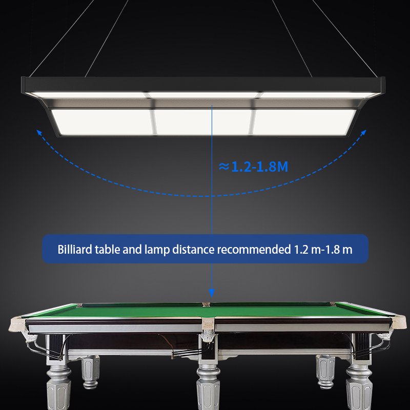 Billiard lamp billiards black chandelier thickened led indoor table tennis hall anti-glare invisible special lamp