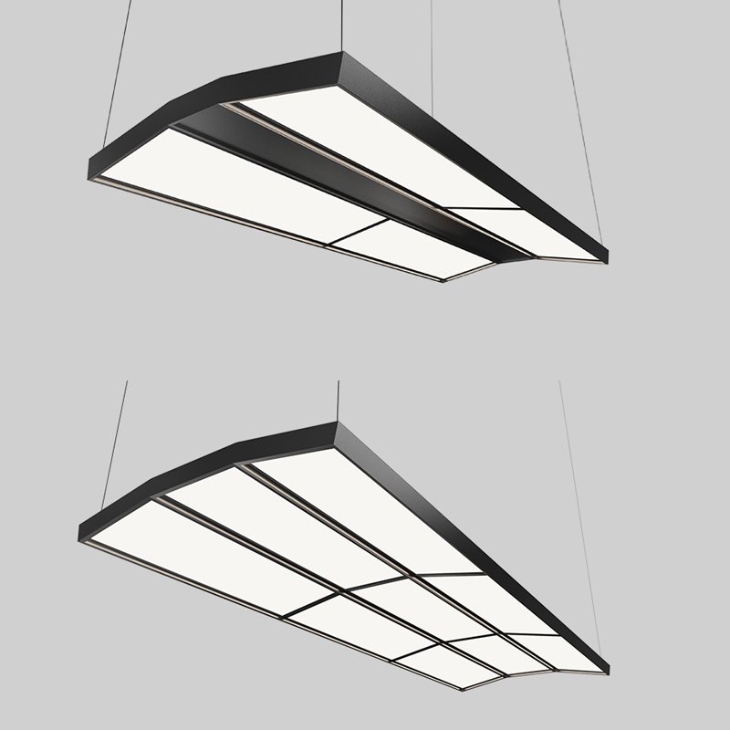 Billiard lamp billiards black chandelier thickened led indoor table tennis hall anti-glare invisible special lamp