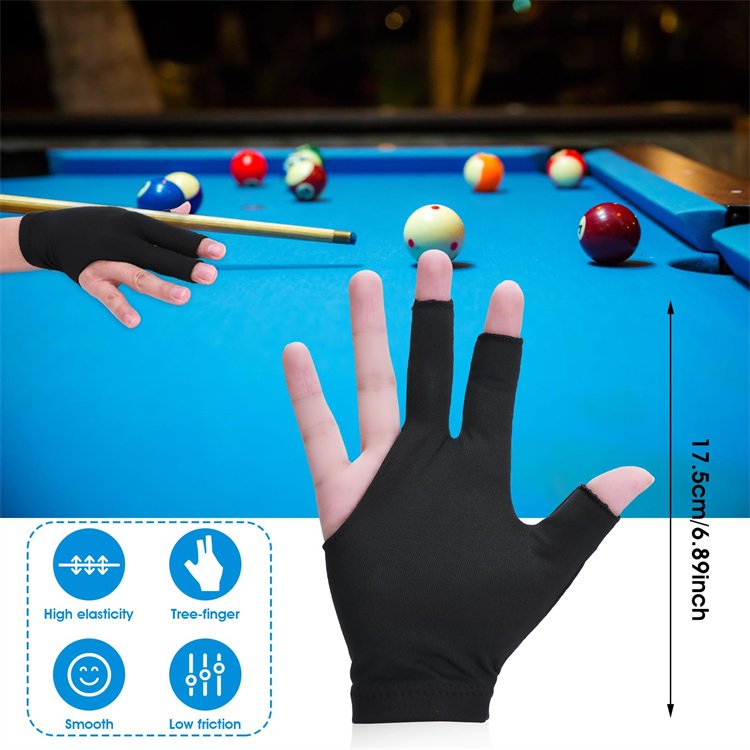 Gloves Left and Right Hand Shooters Snooker Cue Sport Glove for Women Men Billiard Shooters Sports Accessories