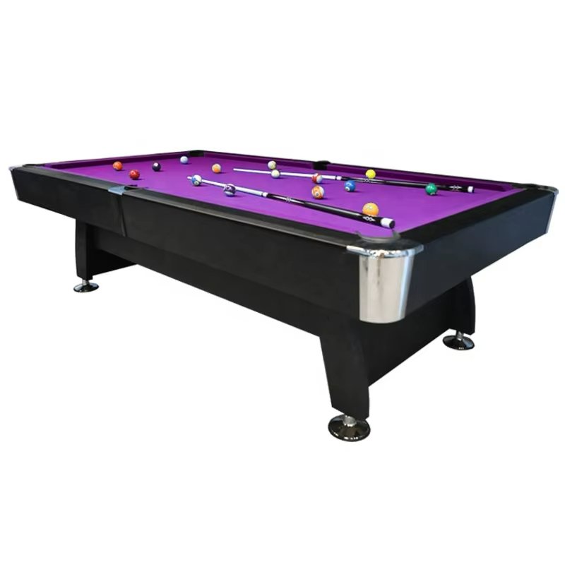2024 New Wholesale price 8FT MDF Billiard Table with Auto ball returnPocket For Indoor Family Club Games
